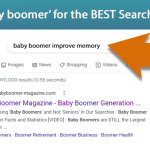 Search Using 'Baby Boomers' and Not 'Seniors' in Our Searches